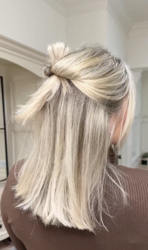 Half-up half-down tutorial